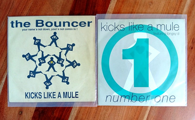 LOT of 2X Kicks Like A Mule Vinyl Records 7 inch Singles