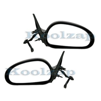 For 99-04 Mustang Convertible Coupe Rear View Door Mirror Power Black PAIR SET