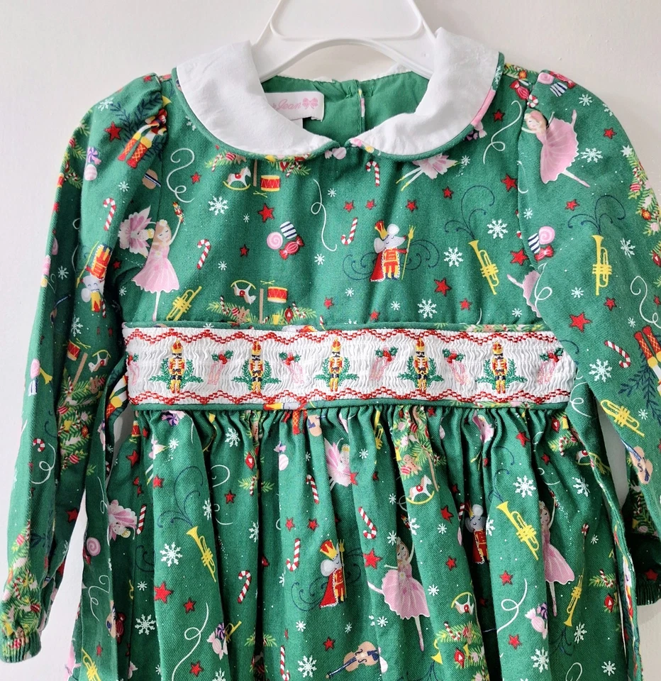 Vestido De Colección Bonnie Jean Cascanueces Calado 2T Navidad Vacaciones Bailarina Ratón Foto 3 de 4