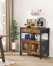 Coffee Bar Cabinet, 24 Inch Farmhouse Coffee Bar Cabinet with Storage, Entryway