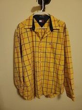 Mens Tommy Hilfiger Longsleeve Button Up Shirt Size Large