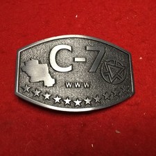 2015 centennial OA Order Arrow C-7 section cast metal belt buckle exc cond  