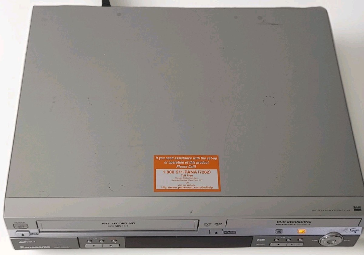 Panasonic DMR-ES30V VHS DVD Recorder Combo Tested Working No