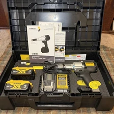 STANLEY Advel PB2500N -NA2042 Lockbolt NeoBolt Tool & 2 4Ah Batts, Charger, Case