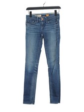 Pilcro Women's Jeans W 25 in Blue Cotton with Elastane, Polyester Skinny