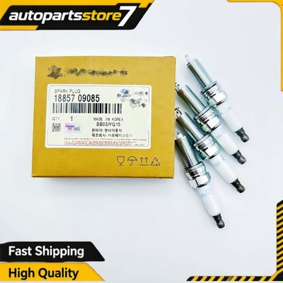 OEM Spark Plug 4pcs Set 1885709085 For Hyundai Genesis G70 Kia Optima 2.0L Turbo