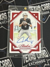 2023 Panini Flawless - Rookie Frame Signatures Aidan O'Connell #RFS-18 Ruby /15