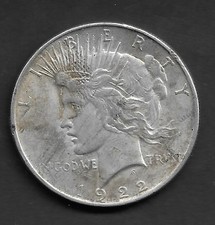 DOLLAR PEACE DOLLAR, 1922 PHILADELPHIA PHILADELPHIA 26.74 gr. USA USA SILVER