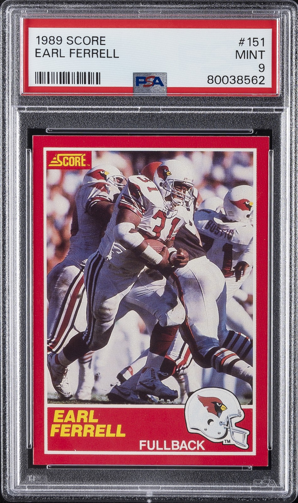 1989 SCORE #151 EARL FERRELL PSA 9