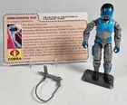Vintage GI Joe ARAH Lampreys Cobra Hydrofoil Pilot Complete 1985 Uncut Filecard