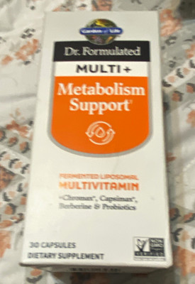 Garden of Life Dr. Formulated Multi+ Metabolism Support Multivitamin 30 Capsules