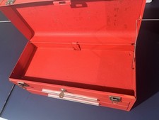 Vintage Kennedy Toolbox Red Tool Chest Toolbox W Key Lockable Storage Box