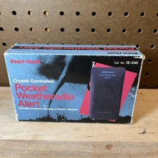 Radio Shack Weather Alert Radio 12-245 Crystal Controlled Portable 3 Frenquency 