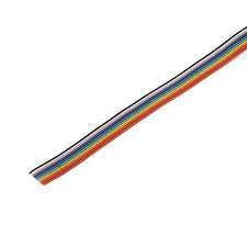 Flachbandkabel Rainbow DuPont Drähte IDC 2,54mm FC Stecker Metall