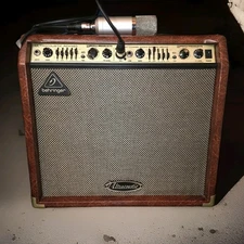 Behringer Ultracoustic ACX450 Guitar Amplifier 45W 2-Channel EQ+FX Works Bundle