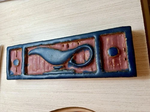 Mint 8” Rookwood Faience Pottery Rectangular Tile. Great Glaze Colors. NR.