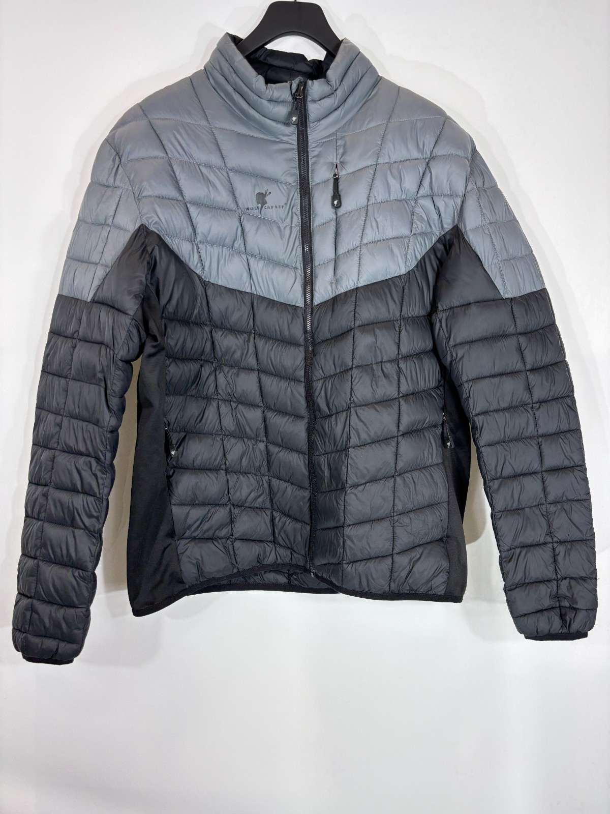 Chaqueta WOLF CAMPER Para Hombre GRANDE Acolchada Ligera Bolsillos con Cremallera Completa