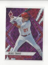 2021 Panini Phoenix Purple Velocity #19 Mike Trout Angels