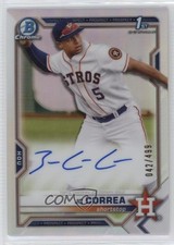 2021 Bowman Chrome Prospect Auto Refractor 42/499 JC Correa #CPA-JCO Auto ms9