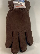 Fleece Winter Gloves By Winterlace. Men s One Size Brown. New With Tags.