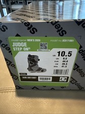 MEN'S JUDGE STEP ON  SNOWBOARD BOOTS Size 10.5 Dark Grey/Grey
