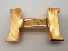 Hermes 42mm H Goldtone Large Belt Buckle Do0126pxzde