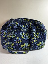 Bolsa de pañales floral Vera Bradley AZUL ÍNDIGO POP con cambiador