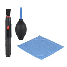 Camera Lens Cleaning Kit Dust Blower Brush Cloth For DSLR Camera Popular