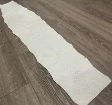 White Big Python Genuine Snakeskin Leather real hide snake skin Jumbo Rattle 314
