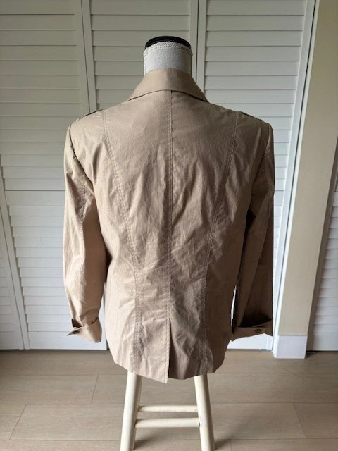 Perry Ellis Safari Utilitarian Style Jacket w/ four flap pockets on the front M - Image 4 of 4