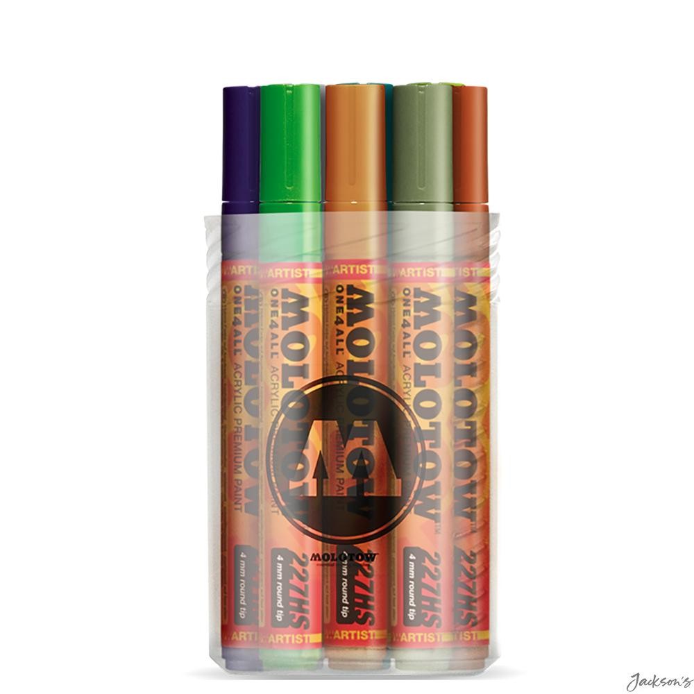 Molotow One4All Acrylic Marker Set 12 Pack 4mm Bullet Tip Art Craft