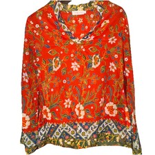 Tory Burch Stephanie Tunic NBW Samba Batik print. Size 4
