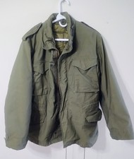 Vtg 70s U.S. Army M-65 Field Jacket Olive OG 107 Medium Quilted Liner Nmint