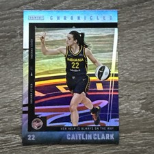 2025 Panini Caitlin Clark Chronicled No. 46 Silver Holo Foil Parallel SP
