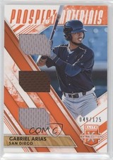 2019 Elite Extra Edition Triple Prospect Materials Orange /125 Gabriel Arias s3g