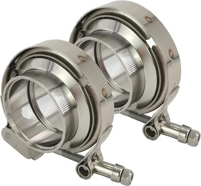 2 X 2 inch Quick Release V Band Clamp with Male Female Flanges 304 2.0''