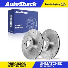 Front Drilled Slotted Brake Rotors for Subaru Forester Outback Legacy 2.5L