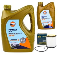 MotoröL Set Gulf Formula ULE 5W-40 6 Liter + ÖLfilter FüR BMW 4Er X4 F33 F26