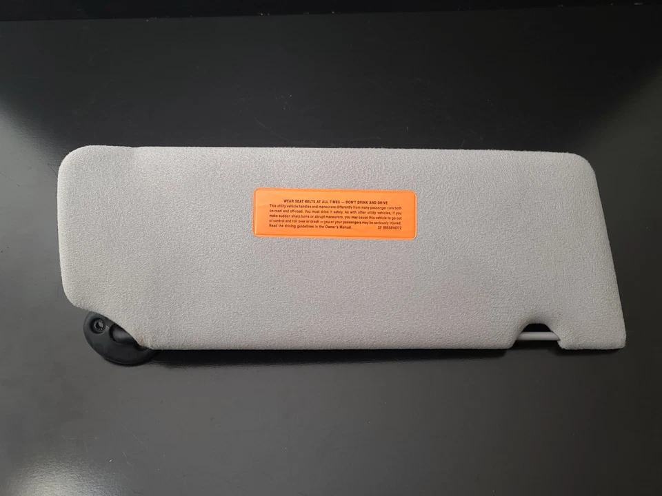 1993-1998 Jeep Grand Cherokee Driver Side SUN VISOR GRAY SUNVISOR LIGHTED - Image 2 of 4