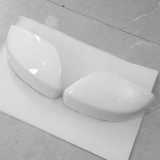 Left & Right Side Rearview Mirror Cover Cap For 2008-2015 INFINITI G37 G25 White