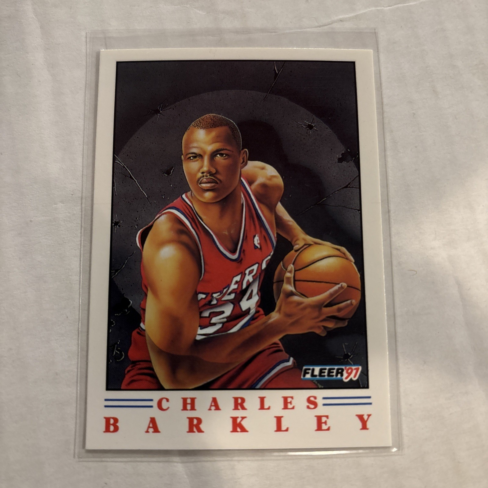 CHARLES BARKLEY 1991-92 FLEER PRO VISION #3 SIXERS HOFer