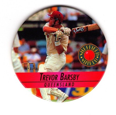 Cricket POGS  - Crown & Andrews ACB 1995 nr. MINT - Trevor Barsby QLD #79