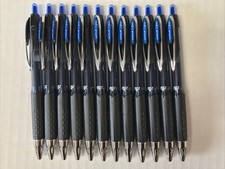 Uni-Ball 207 Retractable Gel Pens Medium Point 0.7mm Blue 12 Pack Super Ink