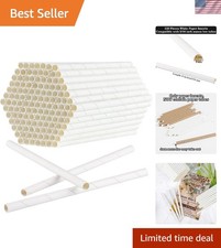 Elcoho 120 Pieces Bee Tube Refill Mason Bee Paper Inserts 6 Inches Bee Cardboard