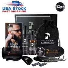 MAC®️ Beard Grooming Set Beard Growth Kit For Men Derma Roller Oil Wash Balm