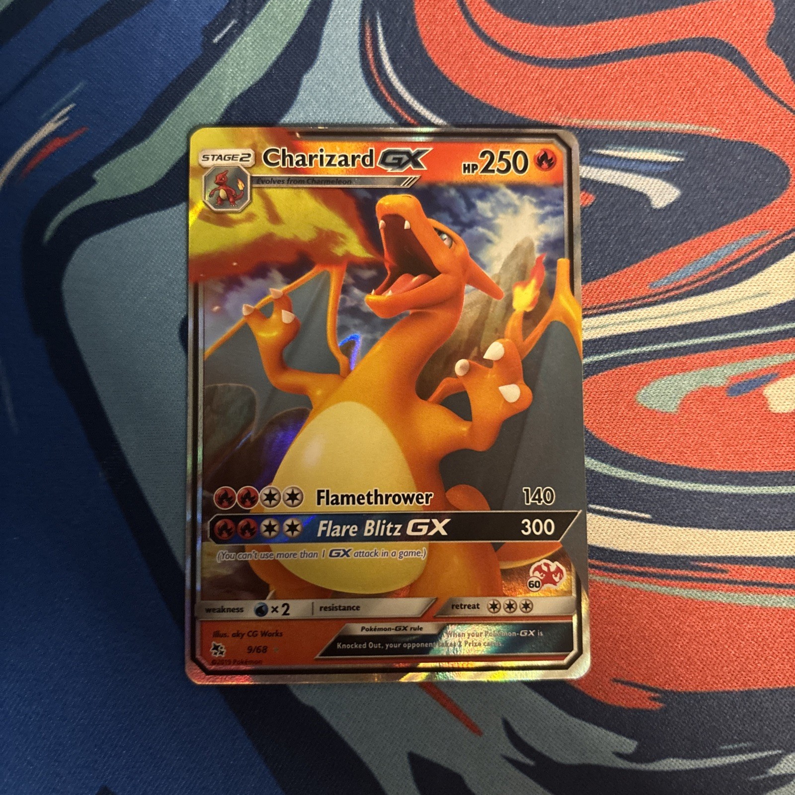 Charizard GX 9/68 Hidden Fates Ultra Rare Holo 250 HP English Pokemon TCG
