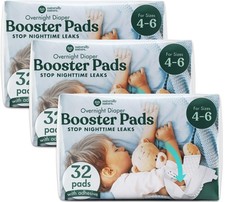 Naturally Nature Overnight Diaper Booster Pads, Stops Overnight from Leaking,