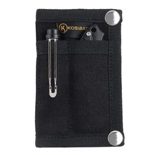 Kosibate EDC Pouch, EDC Organizer, Mini Tool Pouch for Small black