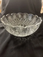 Godinger Shannon Dublin Collection Crystal Serving Bowl 8.5" 