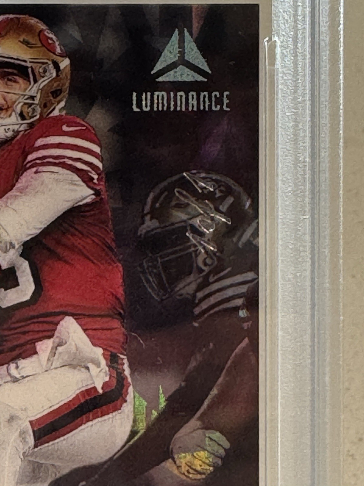 2025 Luminance Brock Purdy Platinum 1/1 PSA 10 view 3